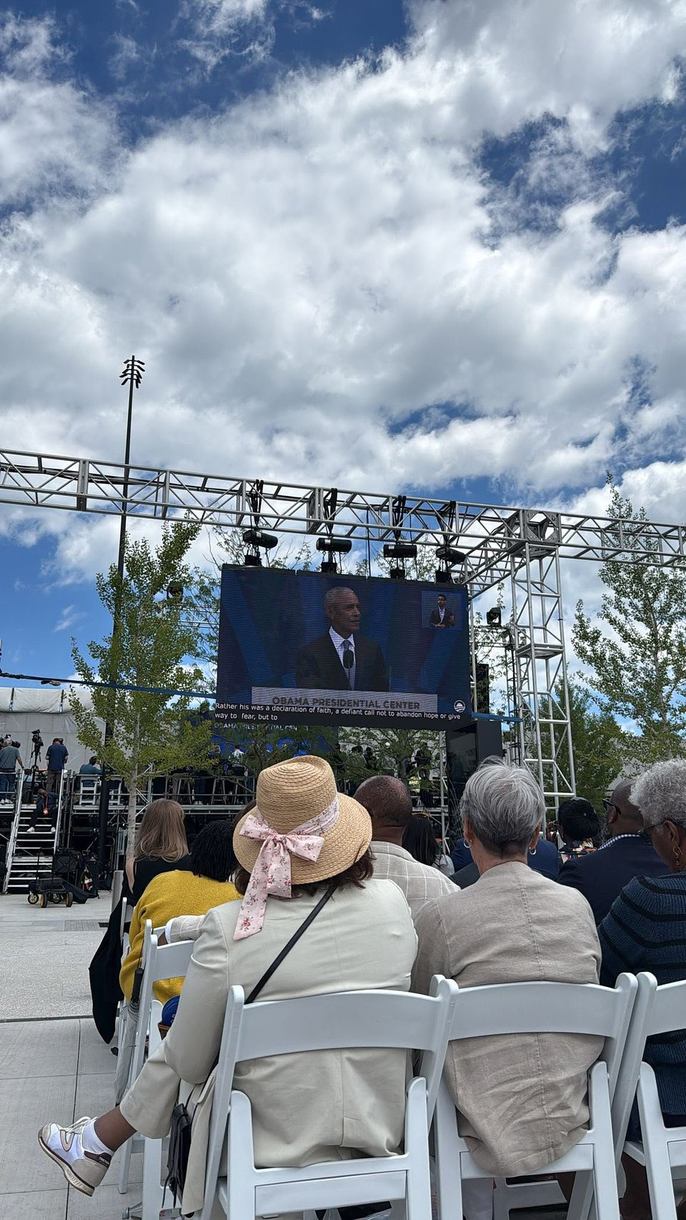 Uczestnicy inauguracji Obama Presidential Center